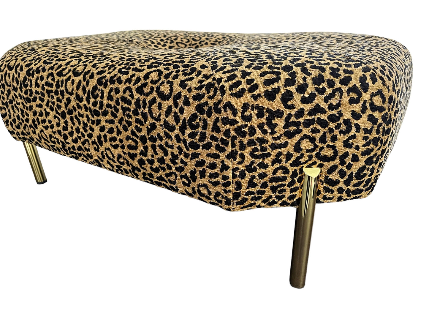 Large Leopard Ottoman