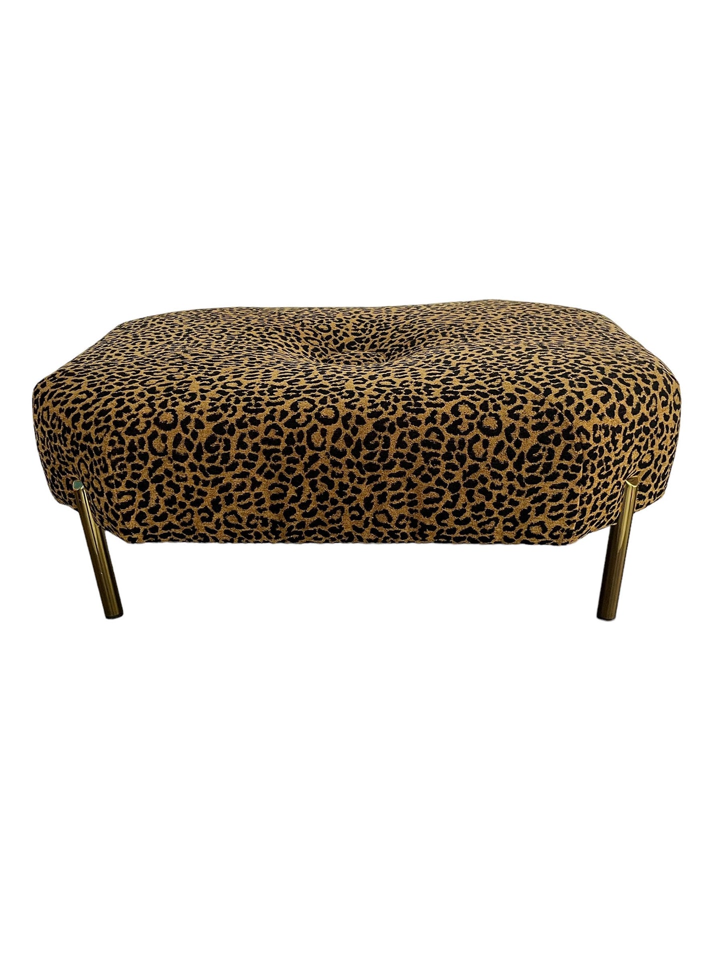 Large Leopard Ottoman