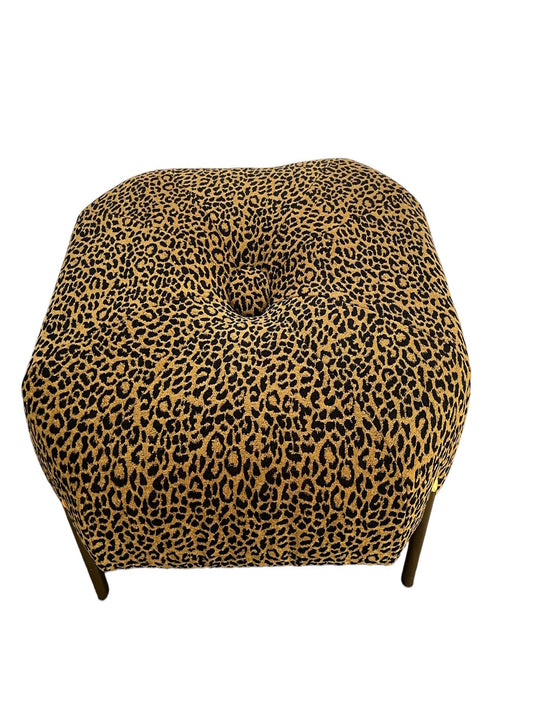 Large Leopard Ottoman