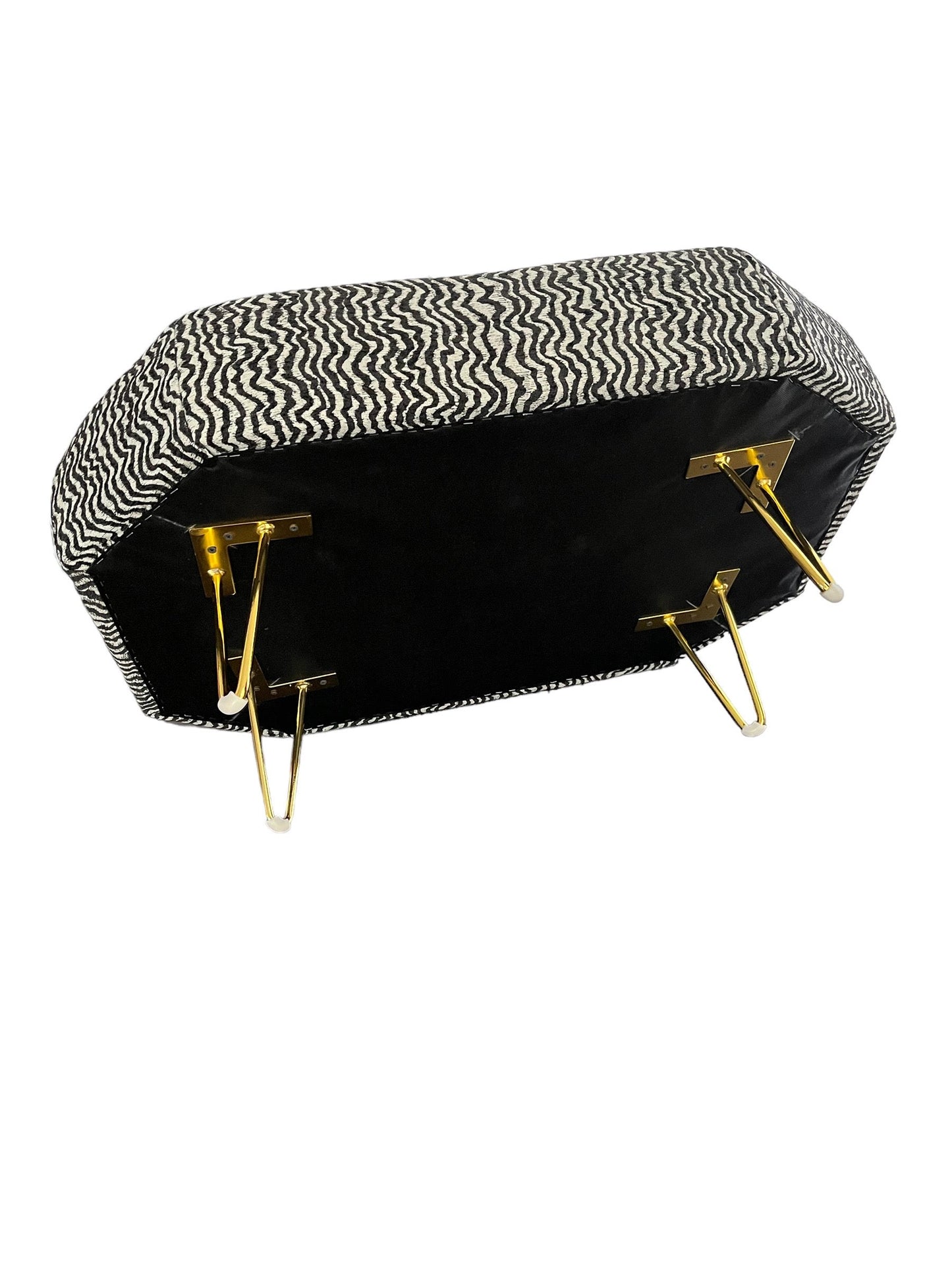 Black and White Ottoman